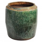 Hill-Jar em cerâmica vidrada verde. Dinastia Han (206 A.C - 220 D.C). 30 cm de altura. Ex coleção Plácido Gutierrez. (Com antigo restauro).