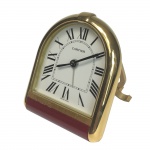 Cartier. Raro relógio despertador de mesa. 9 x 7 cm.
