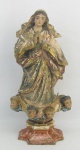 Nossa Senhora da Conceição - Imagem brasileira do séc. XIX, em madeira policromada. Alt. 31 cm.