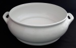 Cachepot em cerâmica Luiz Salvador esmaltada na cor branca - Diâmetro: 38 cm / Altura: 16 cm