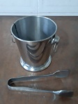 Balde porta gelo antigo metal  - Altura: 11 cm