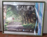 Quadro figura Galicia/Espanha - Medidas: 57x47 cm - Lote no estado.