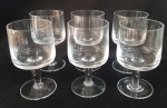 Art Decor - Deslumbrantes seis  taças para vinho em fino cristal  com pés redondos  - Diâmetro: 7 cm e  Altura: 12 cm