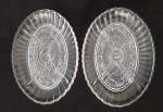 Duas petisqueira em vidro - Medidas: 20x15 cm
