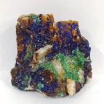 Mineralogia -Azurita com Malaquita - 5,6 cm - Origem : Marrocos