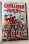 ANTIGAS REVISTAS CAVALEIRO NEGRO - 1958 (74,75,76 )- NO ESTADO - MANCHAS DE LIQUIDO -  ENCARDENADAS ORIGINAIS 