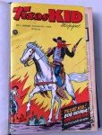 ANTIGAS REVISTAS - TEXAS KID  -  1958 ( 1,2,3,4,6,) - 1959 ( 12)  -ALMANAQUE DE 1959-  ENCARDENADAS ORIGINAIS 
