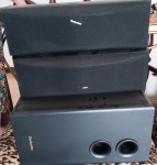 3 Caixas de Som ( subwofer e laterais ) TECHNICS - Não testadas