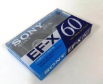 Antiga Fita Cassete SONY - EF-X - 60 minutos - lacrada.