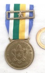 Medalha do corpo de bombeiros do estado do Rio de Janeiro, maior comprimento total 8cm.