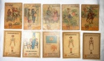 Lote contendo 10 estampas eucalol, década de 50.
