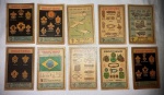 Lote contendo 10 estampas eucalol, década de 50.