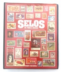 Capa para acomodar diversas folhas de selos de todo o mundo, estilo fichário.