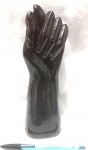 Figa de mesa, produzida em madeira, altura 21cm, meados do século XX.