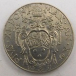 Moeda do Vaticano - 50 centessímos - 1931 - Níquel.