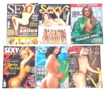 Lote contendo 6 revistas Sexy, edições especiais, década de 90/2000.