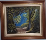 Wanda Ninhaus - PARQUE LAGE. Óleo sobre tela. Datado de 2004. Assinatura ao centro e no verso. Medindo 64x73cm.