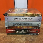 Parte de coleção com 10 DVDs originais de gêneros variados. Presença de sinais de uso.