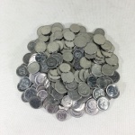 Parte de coleção de moedas Brasileiras "CRUZEIROS" de diversos tamanhos e datas. Peso: 750g.