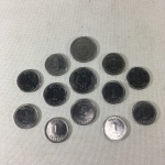 Parte de coleção com 13 moedas Brasileiras "CRUZADOS".