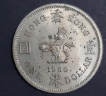 MOEDA DE  1 DOLLAR  HONG KONG  1980