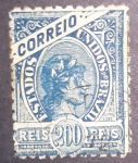 SELO DE 200 REIS  ALEGORIA DA  REPUBLICA  1906