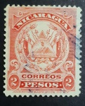 SELO DA  NICARAGUA  2 CENTAVOS  1906