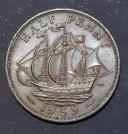 Moeda de Half Penny 1959