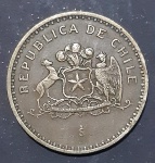 Moeda de 100 pesos Chilenos ano 1997 República do Chile
