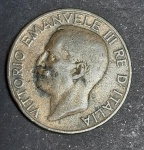 Moeda de 10 Centavos letra R fame Itália Vittorio Emanuelli III 1900 a 1943