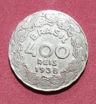MOEDA 400 RÉIS 1938