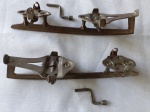 Par de patins para gelo - marcas nas peças -D.R. Patente - Audora - Laufabahn - Gehartet - Comprimento 31 cm