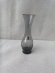 Elegante vaso art decó - Cristal fumée - altura 15 cm - com selo da cristaleira fischer glas fichterberg
