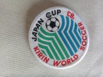 Colecionismo - Badge - copa do Japão - Kiri - Futebol Mundial 1983 - tecido - Diâmetro 75mm