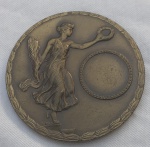 MEDALHA   Premial. Bronze. Diâmetro 48 mm