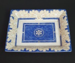CHRISTOFLE  - Belíssimo centro de mesa em porcelana francesa,  med. 16x20 centímetros.