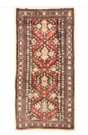 PARA COLECIONADORES - Raríssimo tapete Kasak, peça totalmente feito a mão por tribos nómades do kazaquistão, executado em lã sobre lã e tingimento vegetal, datado de 1834, medindo: 2,45 X 1,35 = 3,30m².
