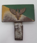 Antiga placa de metal da FAB, med. 11x10 centímetros.