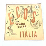 COLECIONISMO - Disco de vinil , Lp 10 polegadas de GEORGE FEYER / " ECOS AO PIANO  COM RITMO ITÁLIA  "   ,  em bom estado de conservação . RARIDADE .