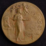 Medalha Comemorativa, 1º Centenário " Academia Nacional de Medicina - RJ, Data 1929, Gravador J.Soudré, Bronze, Peso 55 g, Diâmetro 53 mm, Muito Bem Conservada.