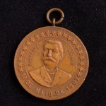 Medalha Comemorativa, Homenagem a Fernando Abbot ( Maçom Gaúcho ), Data 1 de Maio de 1907, Bronze, com Olhal, Peso 14 g, Diâmetro 30 mm,, Muito Bem Conservada.