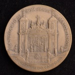 Medalha Comemorativa, Os Doze Profetas, não Datada, Prata, Peso 33 g, Diâmetro 40 mm, Certificado de Autenticidade, Clube da Medalha do Brasil, Flor de Cunho.