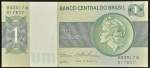 Cédula Brasileira, Banco Central do Brasil - República, Valor 1 Cruzeiro, REPOSIÇÃO - Série B00017*, Chancelas Mario H. Simonsen / Paulo H.P. Lira, Período de Circulação 1970/1980, Efígie da República, Flor de Estampa.