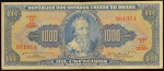 Cédula Brasileira, Valor 1000 Cruzeiros, 1ª Estampa, Período de Circulação 1943/1960, Série 2136ª - Chancelas Reginaldo Fernandes Nunes/Walter Moreira Salles, Efígie Pedro Álvares Cabral, Muito Bem Conservada.