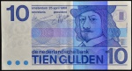 Cédula Estrangeira, HOLANDA, Valor 10 Gulden, Data 25 de Abril 1968, Soberba.