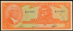 Cédula Estrangeira, República de HAITI, Valor 5 Gourdes, Data 1919, Flor de Estampa.