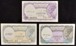 Cédulas do EGITO, Valor 5 Piastres, não Datadas, Flor de Estampas.