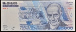Cédula do MÉXICO, Valor 20.000 Pesos, Data 19/07/1985, Flor de Estampa.