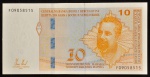Cédula Estrangeira, BÓSNIA HERZEGOVINA, 7ª Emissão, Valor 10 Dinar, Data 2008, Flor de Estampa.