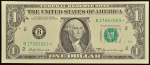 Cédula dos Estados Unidos da América, Valor  1 Dollar, Série 1969 A com *, Flor de Estampa.